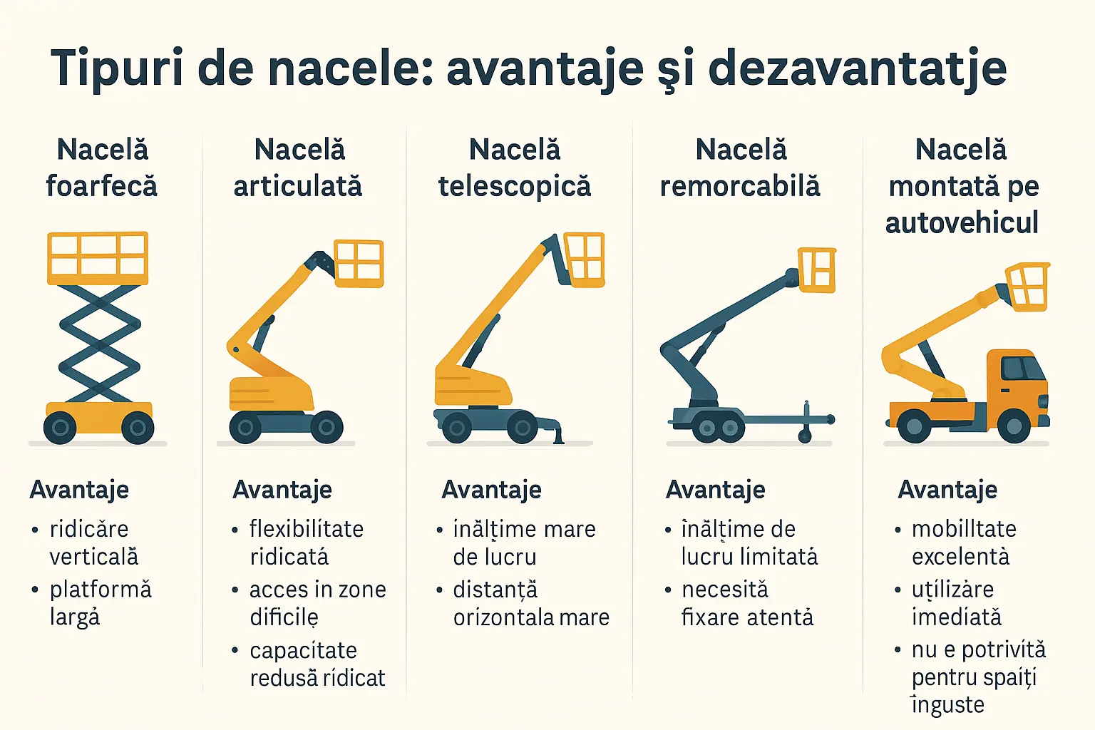 tipuri de nacele